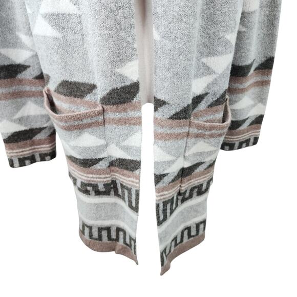 NWT Natural Reflections Aztec Arrow Print Coatigan Small Boho Cardigan Sweater - Picture 6 of 15
